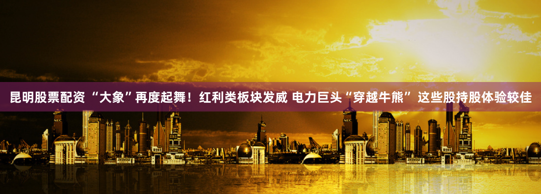 昆明股票配资 “大象”再度起舞！红利类板块发威 电力巨头“穿越牛熊” 这些股持股体验较佳